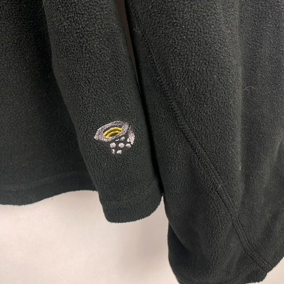 Mountain Hardwear Womens XL Quarter Zip Fleece Polartec Pullover Sweater Black - Picture 2 of 5